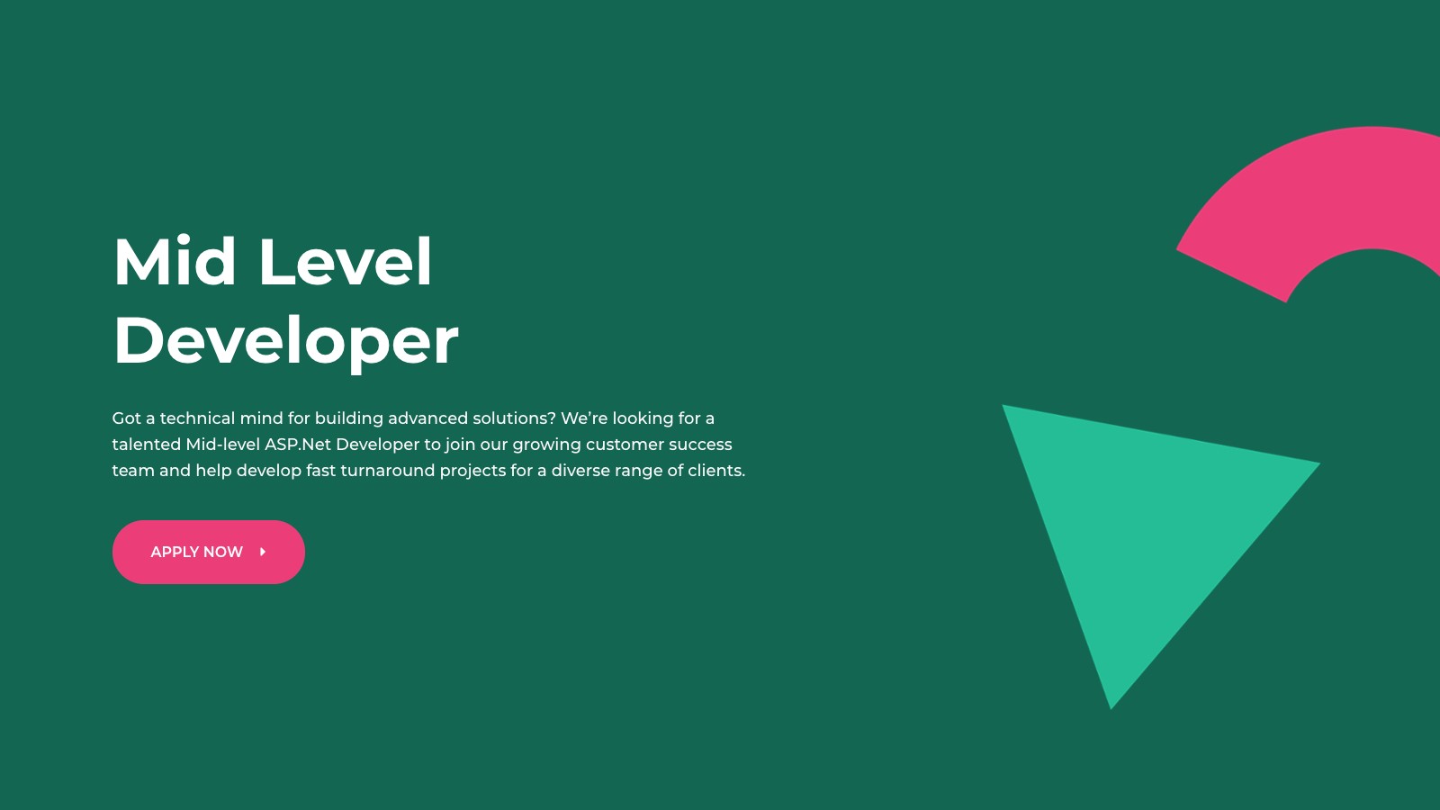 Mid Level Developer Job Advert Prodo Careers